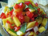 Tropical MANGO SALSA - How to make fresh TROPICAL MANGO SALSA recipe