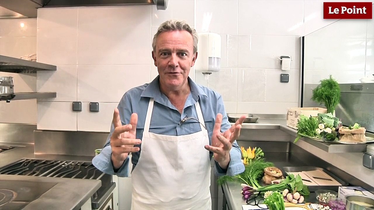 Le carpaccio de navet aux fleurs d'Alain Passard