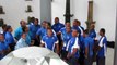 Fiji Rugby team singing in 