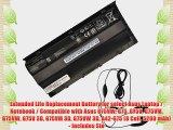 Extended Life Replacement Battery for select Asus Laptop / Notebook / Compatible with Asus