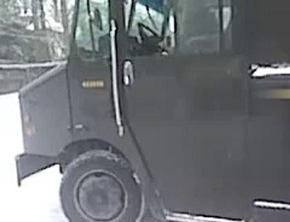 UPS truck BURNOUT