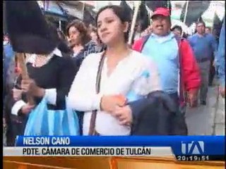 Tulcán fue escenario de protestas para exigir atención del Gobierno