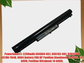 PowerSmart? 2200mAh 694864-851 695192-001 H4Q45AA HSTNN-YB4D VK04 Battery FOR HP Pavilion Sleekbook