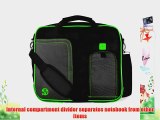 VanGoddy Pindar Sling BLACK LIME FOREST GREEN Pro Deluxe Shoulder Messenger Carrying Bag for