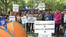 Rassemblement de policiers à Paris pour plus de moyens