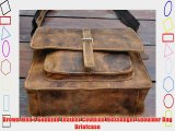 Brown Men's Genuine Leather Cowhide Messenger Shoulder Bag Briefcase