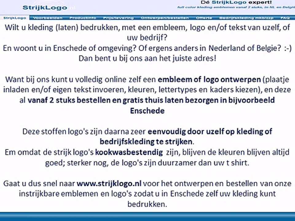 Kleding bedrukken Enschede