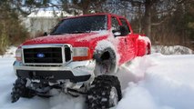 F350 Crew Cab Dually in Snow