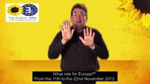 Brussels Conference on COP 19 Climate Negotiations  - 13th November 2013 - (#IS Sign Language)