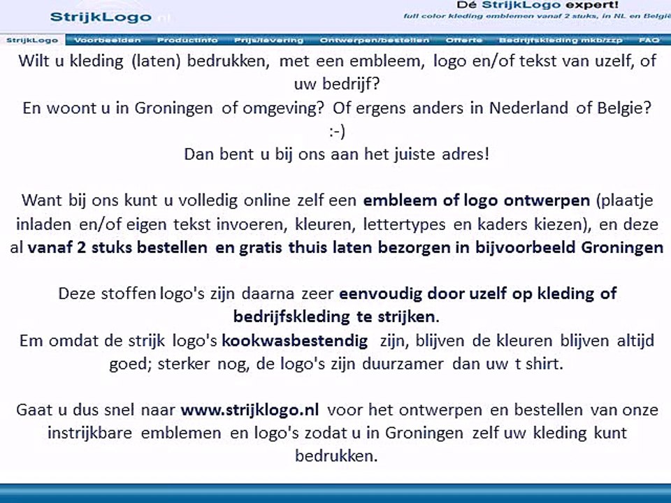 Kleding bedrukken Groningen
