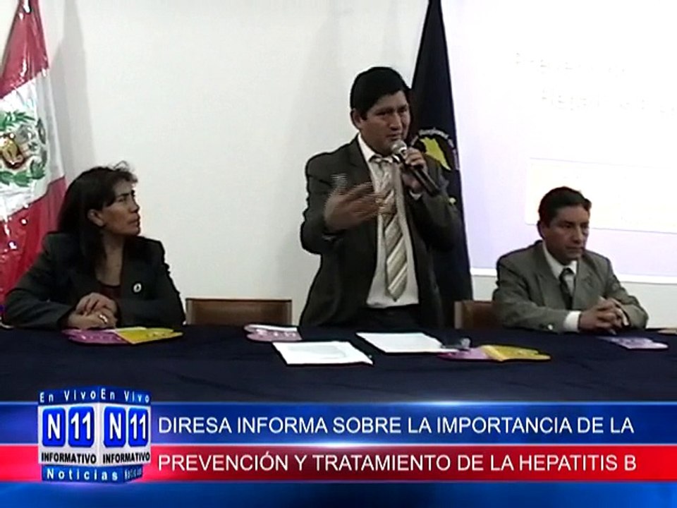 N11 Informativo DIRESA INFORMA SOBRE LA IMPORTANCIA DE LA PREVENCION Y TRATAMIENTO DE LA HEPATITIS B, EN EL MARCO DEL DIA DE LA LUCHA CONTRA ESTA ENFERMEDAD