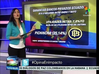 Bancos privados de Ecuador ganan 131.5 millones