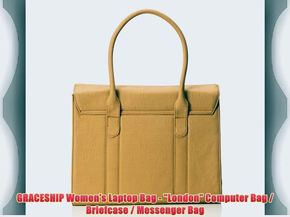 GRACESHIP Women's Laptop Bag - London Computer Bag / Briefcase / Messenger Bag
