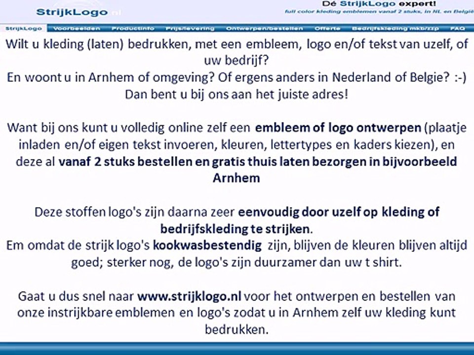 Kleding bedrukken Arnhem