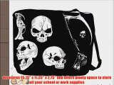 Rikki KnightTM Grim Reaper Skulls on Black Messenger Bag - Shoulder Bag - School Bag for School