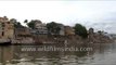 Rowing on the waters of holy river Ganges in Varanasi