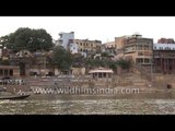 Boat ride over the holy waters of Ganges River in Uttar Pradesh