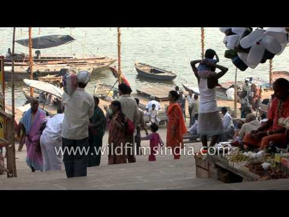 Dashashwamedh Ghat, one of the oldest ghats of Varanasi