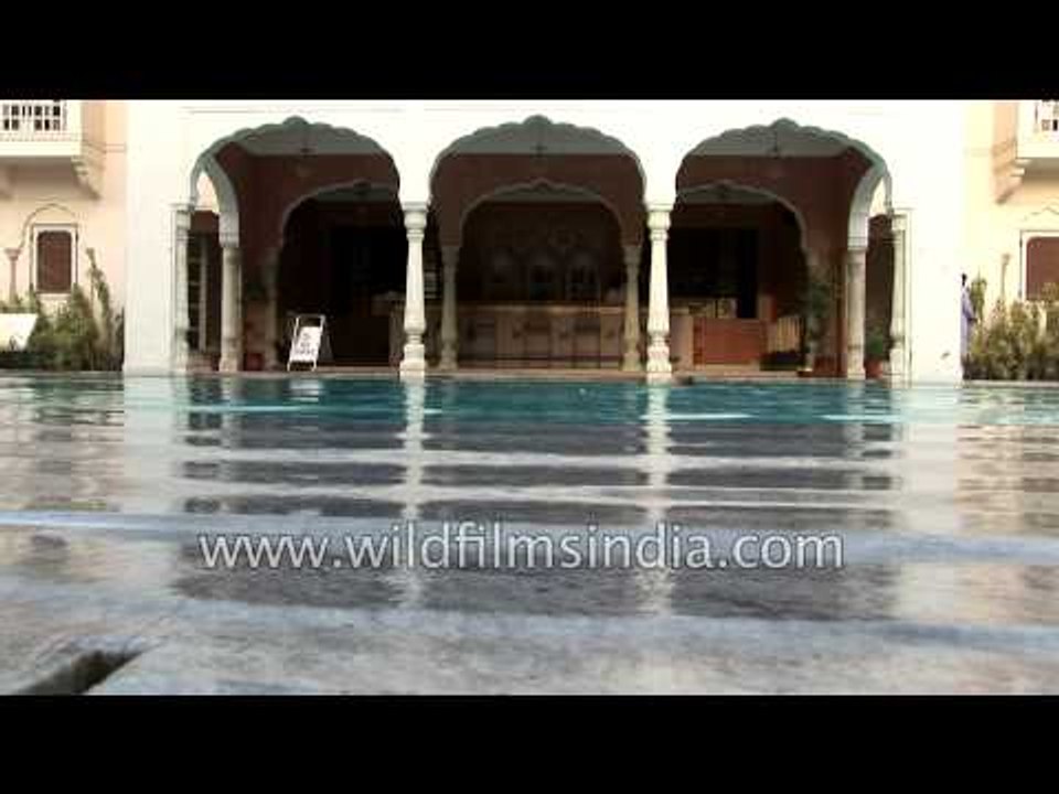 Samode Palace - Swimming pool area, Rajasthan