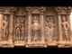 Monolithic rock sculptures on the walls of Five Rathas, Mahabalipuram