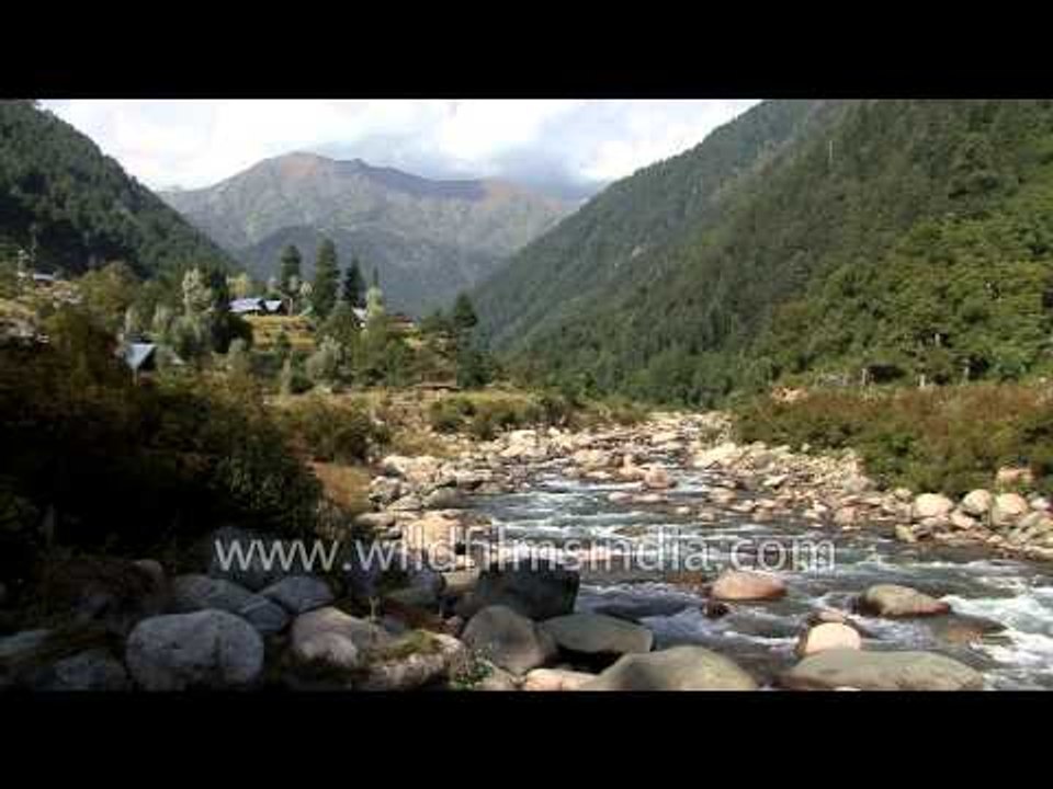 Angler tries his best to catch trout in Kashmir waters