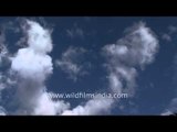 Clouds move above the valley of Kashmir - Time lapse