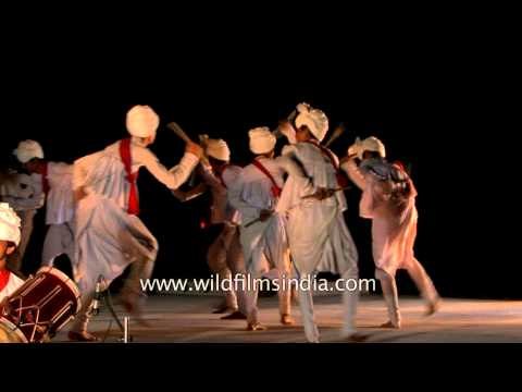 Gujarati folk dance Garba being performed at Rann Utsav