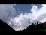 Clouds over the Pahalgam valley in Kashmir - Timelapse