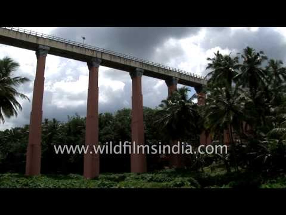 Ancient water management: aqueduct in Tamil Nadu, India