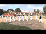 Young Nepali boys practice Taekwondo in Kathmandu