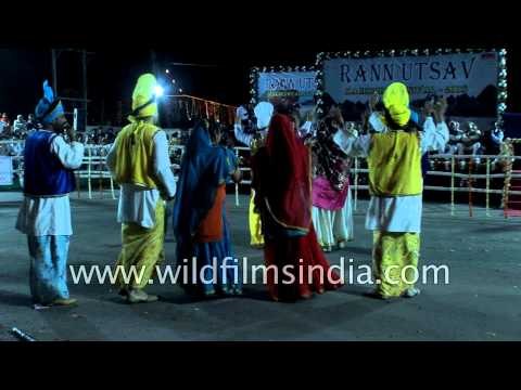 Bhangra dance from Punjab being performed at Rann Utsav, Gujarat