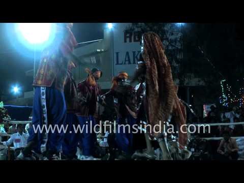 Students of Tolani Commerce College perform at Rann Utsav, Gujarat