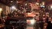 Traffic police control night-time traffic and crowds in Karnataka