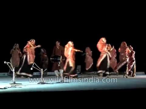 Garba, the regional dance of Gujarat performed at the Rann Utsav - Gujarat