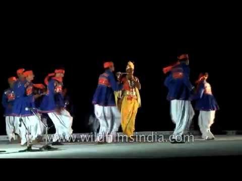 Dance performed in respect of Lord Krishna - Rann Utsav, Gujarat