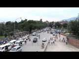 Bustling streets of Kathmandu city, Nepal
