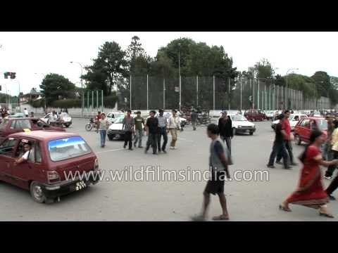 Traffic congestion in Kathmandu city, Nepal