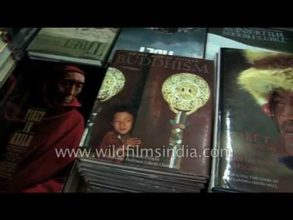 Shop selling religious book - Kathmandu, Nepal