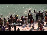 Indian pilgrims visit Haridwar for Kumbh Mela