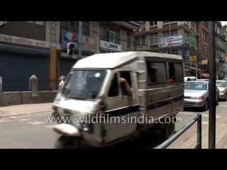 Busy traffic in Putalisadak, Nepal