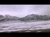 Traveling the snow covered wintery roads of Ladakh, India