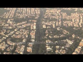 Delhi city seen aerially
