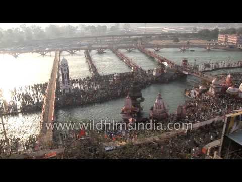 Aerial View Of Maha Kumbh Mela - Haridwar | India