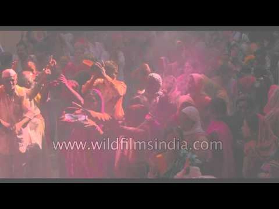 Drenched in colours : Holi celebration at 'Radh...