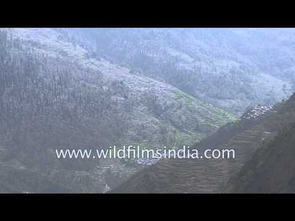 View of Dagurn, Durbil, Banaas and Hanuman Chatti villages - Garhwal