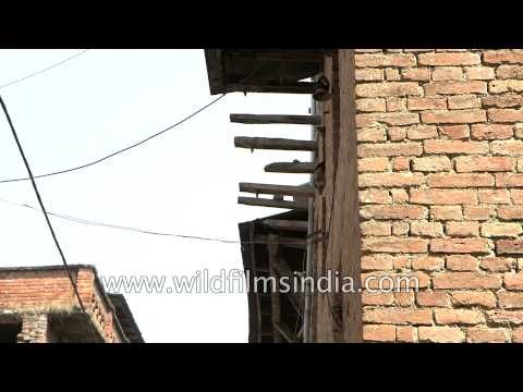 Nepalese soldiers in a rescue operation at Sankhu, Nepal