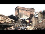 Buildings destroyed after massive earthquake in Bhaktapur, Nepal