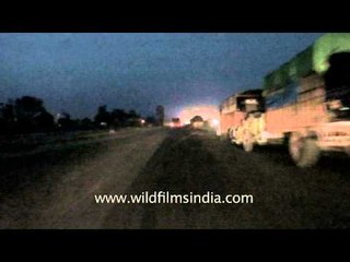 Driving towards Delhi from Jaipur through National Highway 8