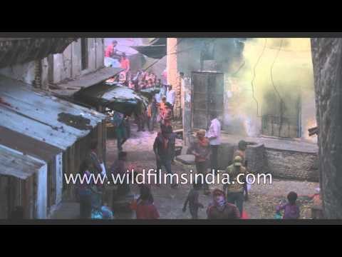 Colour fest on Indian streets: Gokul at Holi!