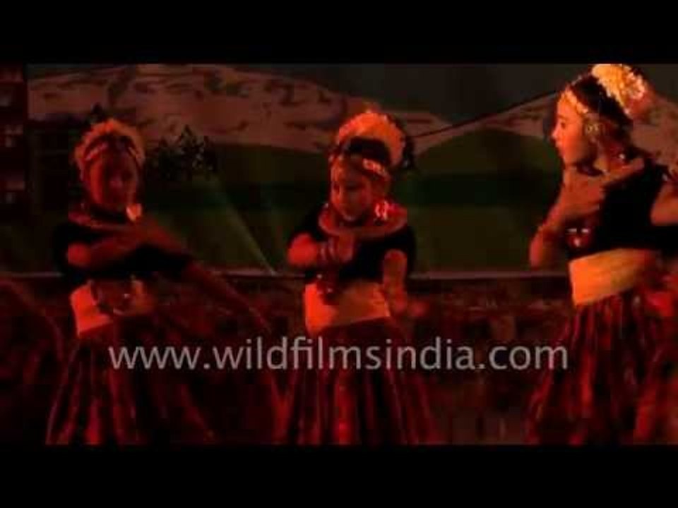 Maruni dance by kids from Sikkim, India
